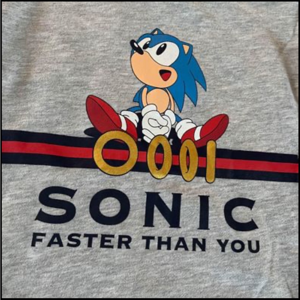 Sonic SEGA Crewneck Sweatshirt, NEW! XS (size 4)